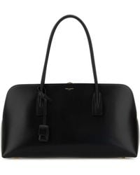 Saint Laurent - Leather Shopping Bag - Lyst