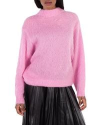 MM6 by Maison Martin Margiela - Loose Knit Round Neck Sweater, Size X-Small - Lyst