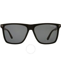 Tom Ford - Fletcher Smoke Browline Sunglasses Ft0832-n 01a 59 - Lyst