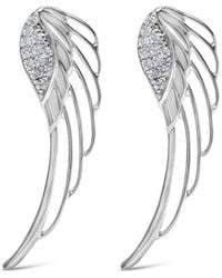 Haus of Brilliance - 14K 1/4 Cttw Lab Grown Diamond Angel Wing Stud Earrings (F-G Color, Vs1-Vs2 Clarity) - Lyst