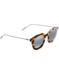 Dior Sup Silver Mirror Round Sunglasses Master 0krz 47 - Metallic