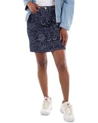 KENZO - All-Over Print Denim Skirts - Lyst