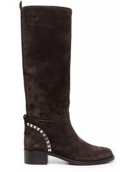 Ferragamo - Tawnie Below-The-Knee Boots - Lyst