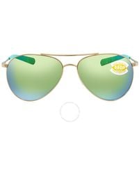 Costa Del Mar - Piper Green Mirror Polarized Polycarbonate Sunglasses Pip 126 Ogmp 58 - Lyst
