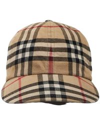 Burberry - Archive Check Woven Baseball Cap - Lyst