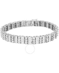 Haus of Brilliance - 14k White Gold 4 7/8 Cttw Baguette & Round Brilliant-cut Diamond Channel- & Prong-set Tennis Bracelet - Lyst