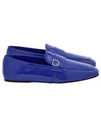 Ferragamo - Gancini Ornament Leather Loafers - Lyst