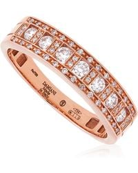 Damiani - Belle Epoque 18K Rose Diamond Ring, Brand Size 16 - Lyst