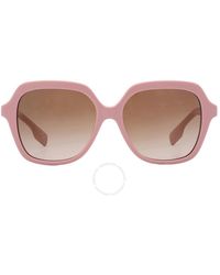 Burberry - Joni Brown Gradient Square Sunglasses Be4389 406113 55 - Lyst