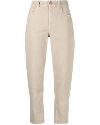 Brunello Cucinelli - Cold Cotton Tapered Trousers, Brand Size 42 (Us - Lyst