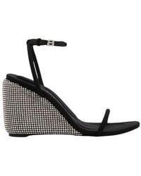 Alexander Wang - Dahlia Crystal Wedge Sandals - Lyst