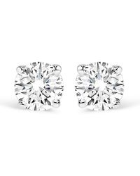 Haus of Brilliance - Sterling 1/2 Cttw Round Lab Grown Diamond Classic 4-Prong Solitaire Stud Earrings - Lyst