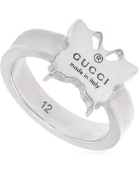 Gucci - Trademark Ladies Sterling Sterling Band Ring Ybc223868001014 - Lyst