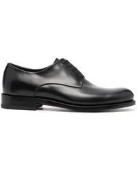 Ferragamo - Ferragamo Tramezza Leather Derby Shoes - Lyst