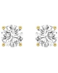 Mure And Co - 1Ctw Round Shaped Lab Grown Diamond (F/Vs) Stud Earrings - Lyst