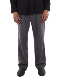 BOSS - Straight Waistband Wool Pants - Lyst