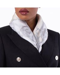 Versace - Baroque Motifs Silk Scarf - Lyst