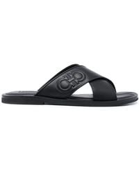 Ferragamo - Crossover Strap Sandals - Lyst