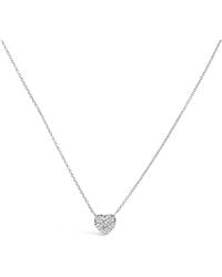 Haus of Brilliance - 14K 1/4 Cttw Diamond Composite Heart Pendant Necklace - Lyst