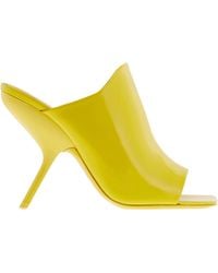 Ferragamo - Ferragamo Era X5 Patent Leather Mules, Size 7 C - Lyst