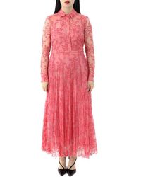 Burberry coral top lace dress