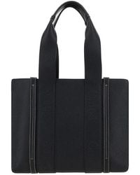 Chloé - Woody Medium Calf Leather Tote Bags - Lyst