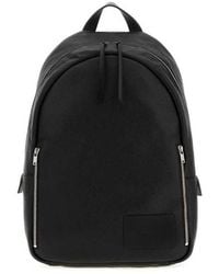Jil Sander Leather Backpack in Black for Men | Lyst