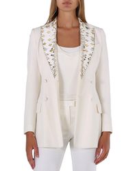 Roberto Cavalli - Ladies Mirror Snake Double Breasted Jacket, Brand Size 38 (Us - Lyst