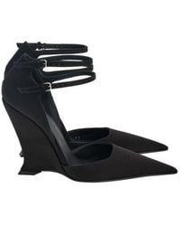 Ferragamo - Vidya X5 Pointed-Toe Wedge Pumps - Lyst