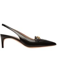 Bally - Dianet 55 Leather Slingback Pumps, Brand Size 35 Us - Lyst