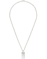 Gucci - Signature Gg Dog Tag Necklace - Lyst