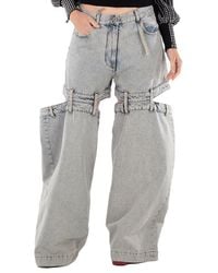 The Attico - Ladies Denim Ashton Long Pants - Lyst