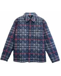 Burberry - Check-Collar Cotton Jacket - Lyst