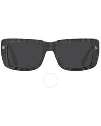 Burberry - Jarvis Dark Gray Rectangular Sunglasses Be4376u 380487 55 - Lyst