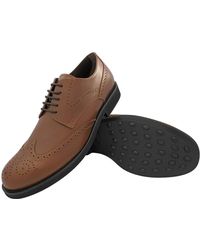 Tod's - Lace-up Perforated Leather Derby Shoes - Lyst