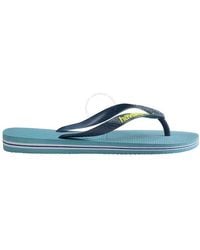 Havaianas - Nautical Brasil Logo Flip Flops, Brand Size 35/36 Us - Lyst