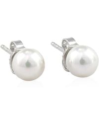 Mikimoto - Akoya Pearl Stud Earrings With 18K 6-6.5Mm A Grade - Lyst