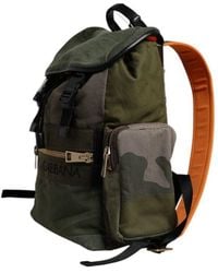 Dolce & Gabbana - Dolce & Gabbana Patchwork Military Cotton Backpack - Lyst