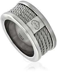 Charriol - Stainless Steel Forever Ring - Lyst