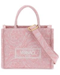 Versace - Barocco Athena Small Tote Bag Print - Lyst