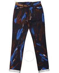 Moschino - Painted Logo Jersey Trousers - Lyst