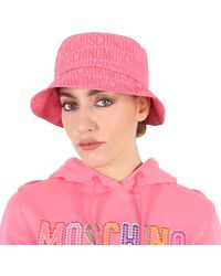 Moschino - Allover Monogram Logo Bucket Hat - Lyst