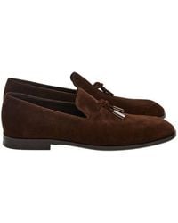 Ferragamo - Flow Suede Tassel Loafers - Lyst