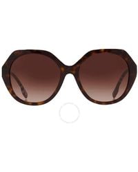 Burberry - Vanessa Brown Gradient Geometric Sunglasses Be4375 401713 55 - Lyst