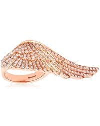 Garrard - 18K Rose Diamond Wings Reflection Ring - Lyst
