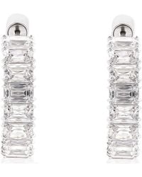 Swarovski - Ladies Millenia Octagon Cut Hoop Earrings - Lyst