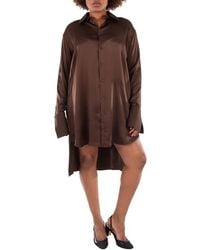 Loewe - Button-Up Silk Shirt Dress, Brand Size 36 - Lyst