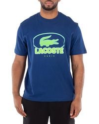 Lacoste - Thick Cotton Graphic T-Shirt - Lyst