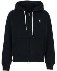 Polo Ralph Lauren - Cotton Blend Zip-Up Hoodie - Lyst