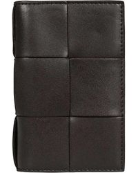 Bottega Veneta - Fondant Intrecciato Leather Flap Card Case - Lyst